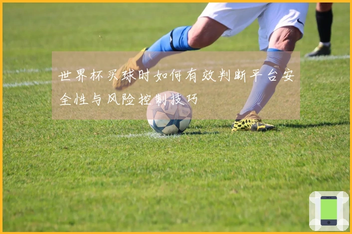 世界杯买球时如何有效判断平台安全性与风险控制技巧