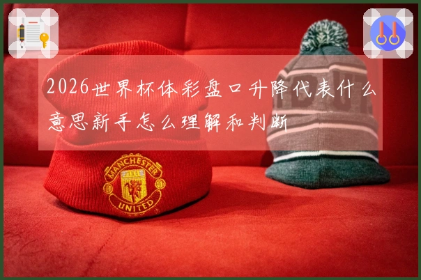2026世界杯体彩盘口升降代表什么意思新手怎么理解和判断